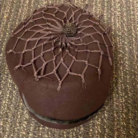 ✅ LEE BURY Hat Cap Beret Genuine Fur Felt Stylish True Vintage Rare Retro Brown - Picture 5 of 9